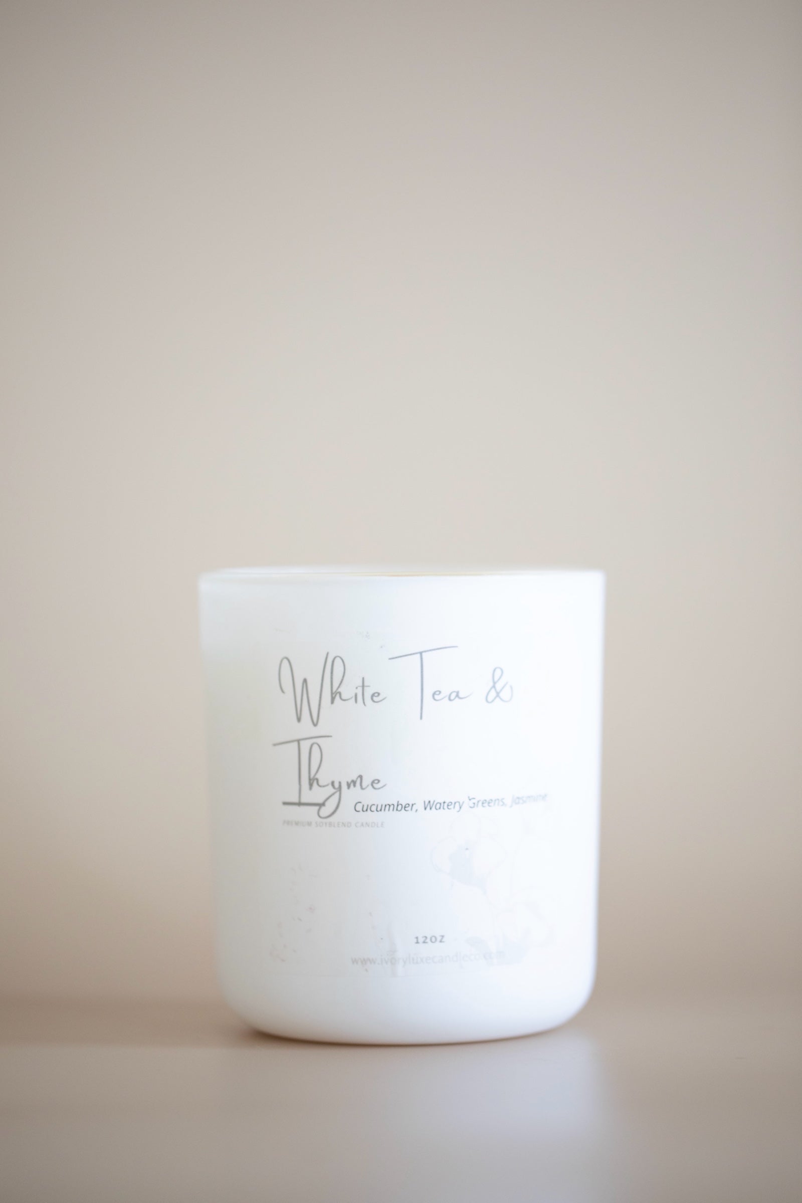 White Tea & Thyme | Premium Soy Blend Candle